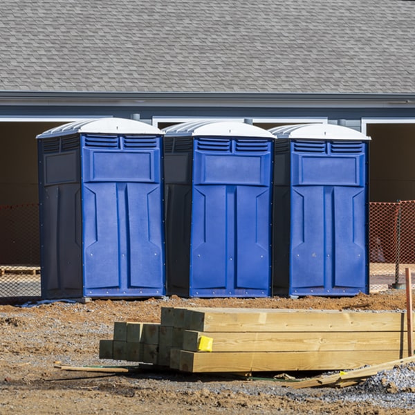 how can i report damages or issues with the porta potties during my rental period in Neavitt